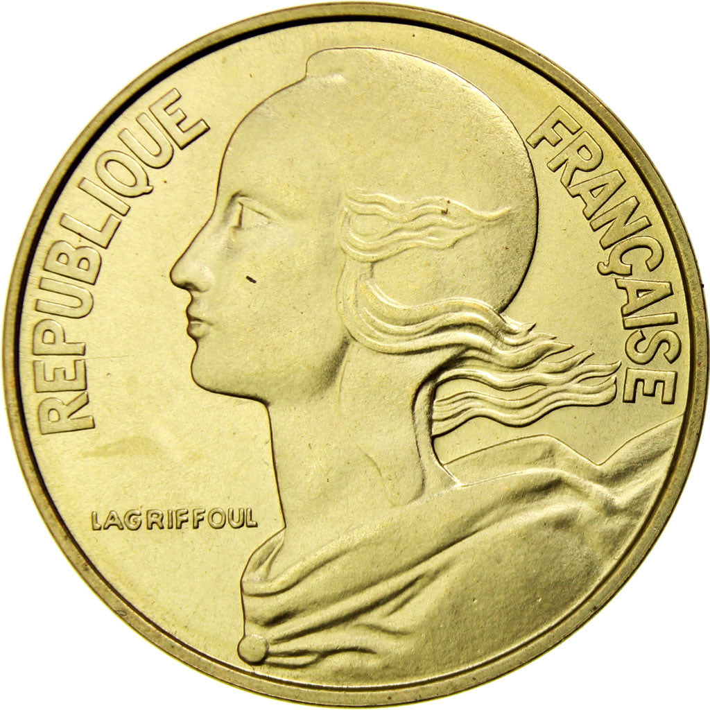 France, Marianne, 20 Centimes, 1966, Paris, MS(63), Aluminum-Bronze, KM:930