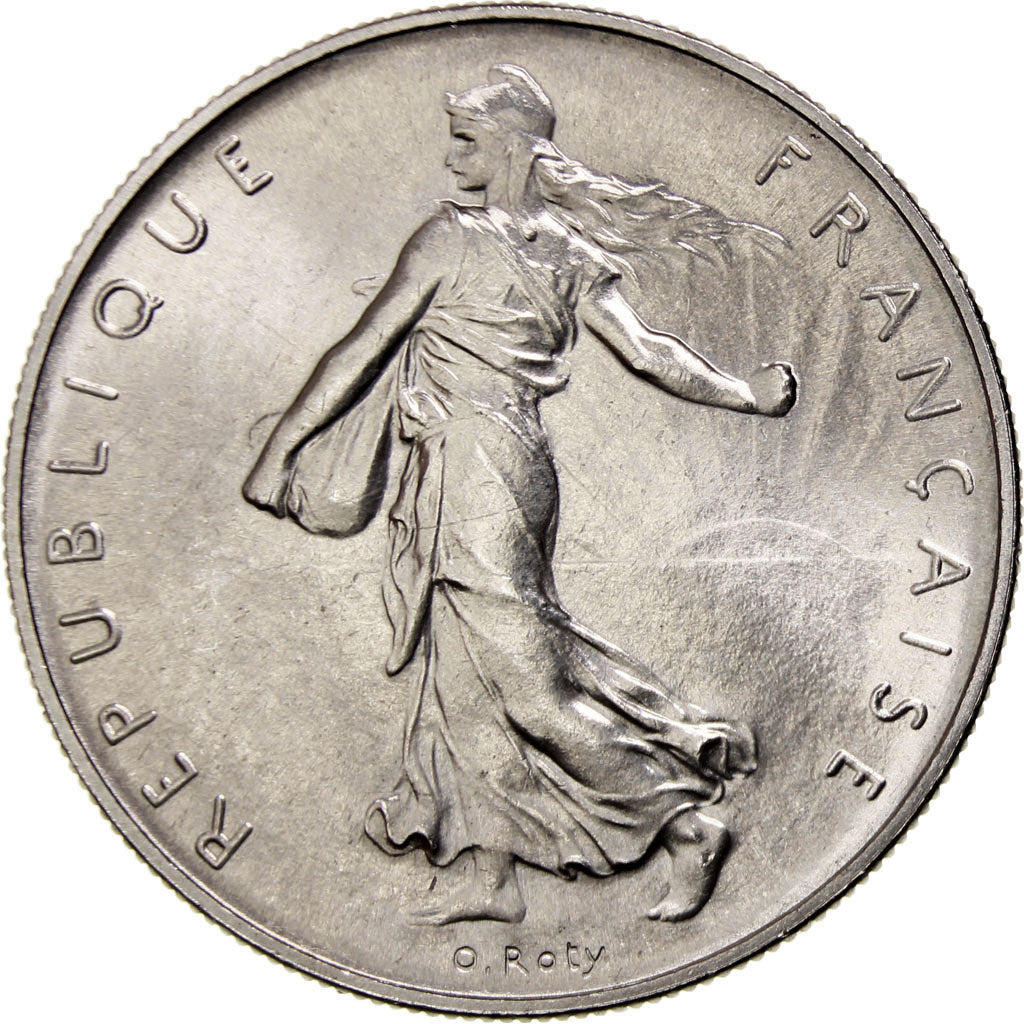 France, Semeuse, Franc, 1966, Paris, MS(63), Nickel, KM:925.1, Gadoury:474