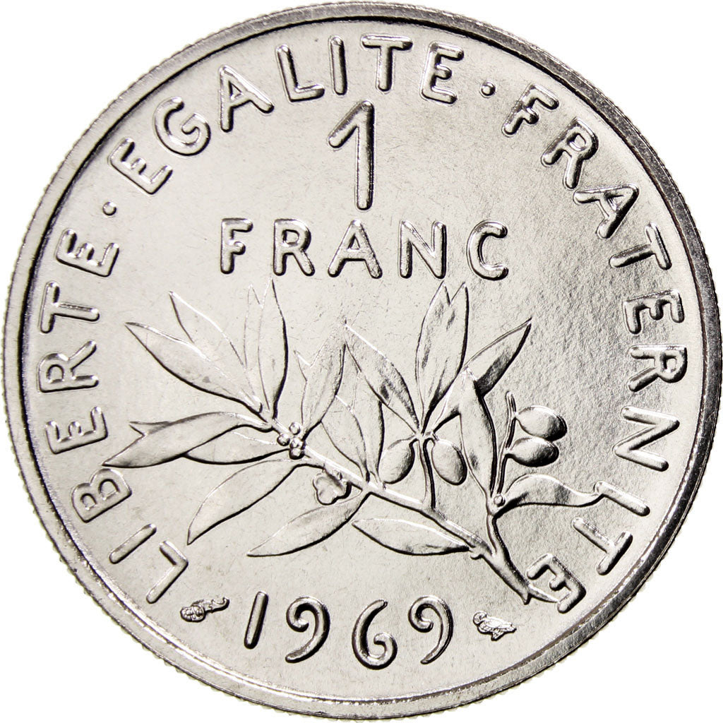 Frankreich, Semeuse, Franc, 1969, Paris, STGL, Nickel, KM:925.1, Gadoury:474