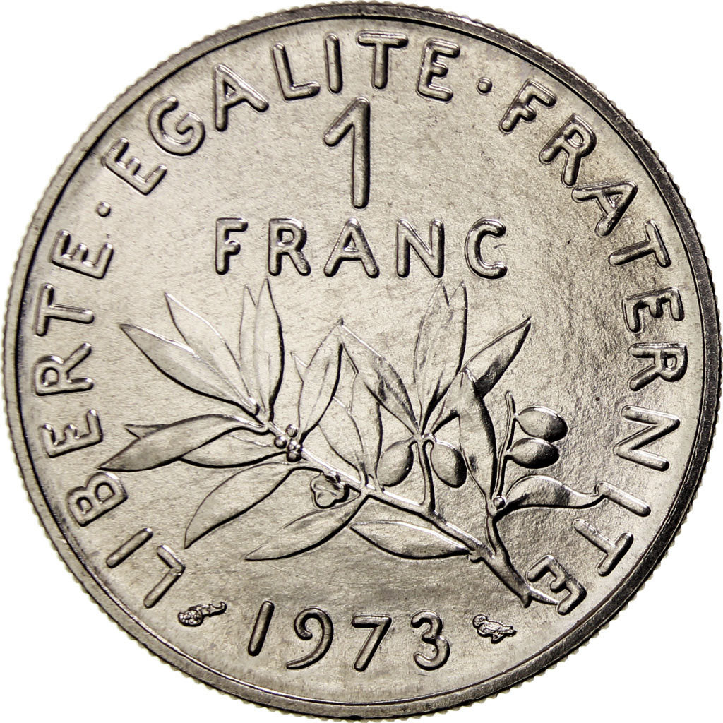 Monnaie, France, Semeuse, Franc, 1973, Paris, FDC, Nickel, KM:925.1, Gadoury:474