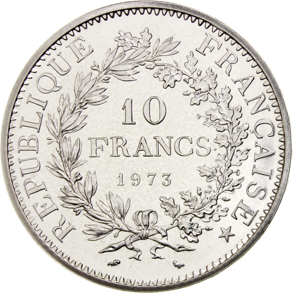 Coin, France, Hercule, 10 Francs, 1973, Paris, MS(65-70), Silver, KM:932