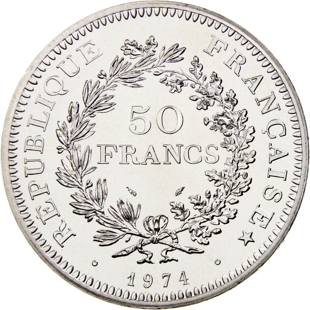 France, Hercule, 50 Francs, 1974, Paris, MS(65-70), Silver, KM:941.1