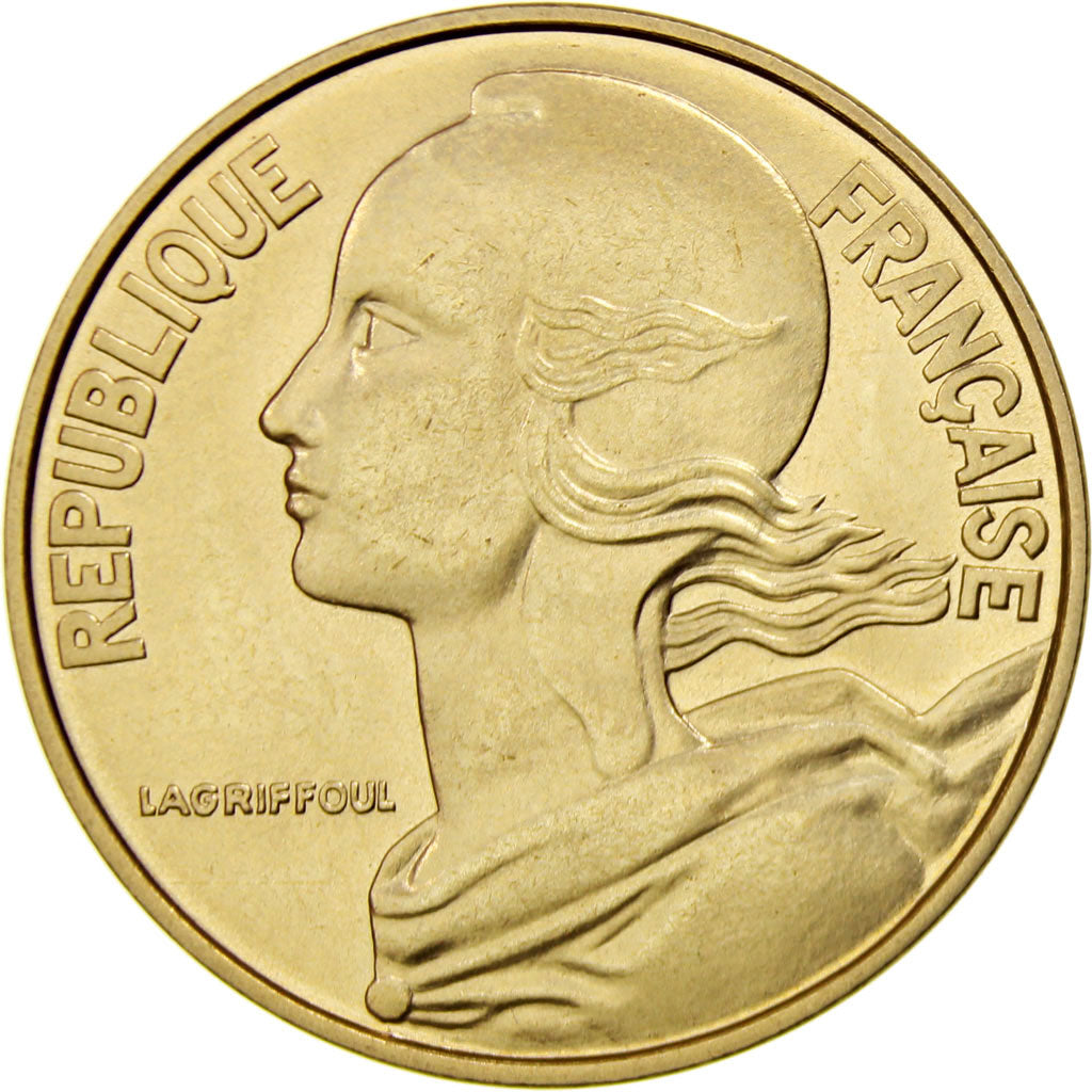 Coin, France, Marianne, 20 Centimes, 1975, Paris, MS(65-70), Aluminum-Bronze