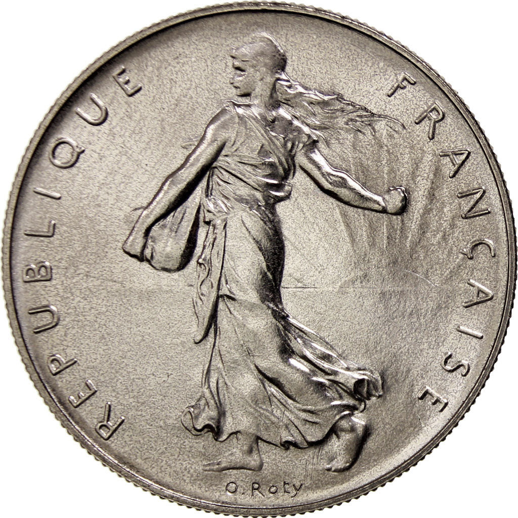 Coin, France, Semeuse, Franc, 1975, Paris, MS(65-70), Nickel, KM:925.1