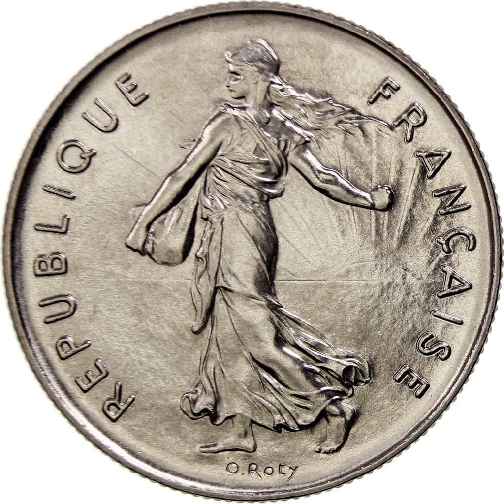 Coin, France, Semeuse, 5 Francs, 1975, Paris, MS(65-70), Nickel Clad
