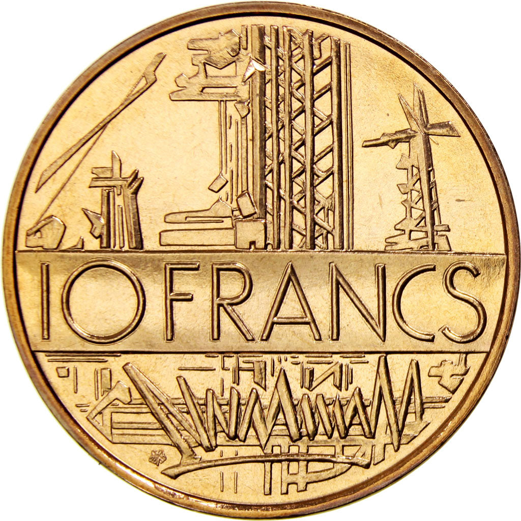 Coin, France, Mathieu, 10 Francs, 1975, Paris, MS(65-70), Nickel-brass, KM:940