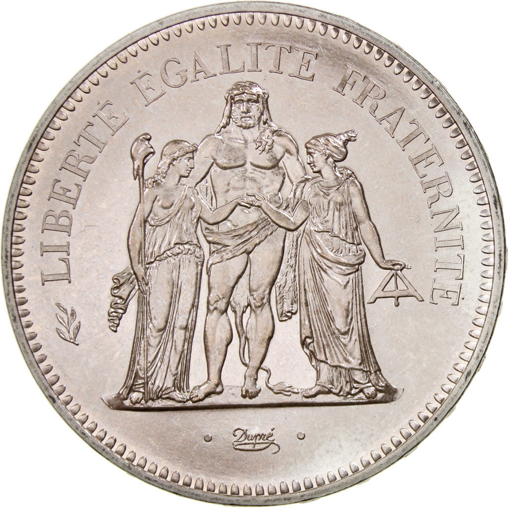 France, Hercule, 50 Francs, 1975, Paris, MS(65-70), Silver, KM:941.1