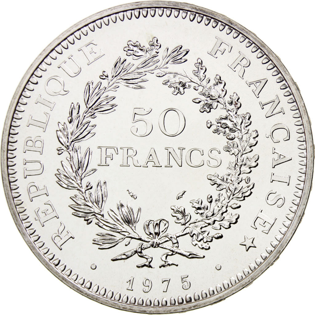 France, Hercule, 50 Francs, 1975, Paris, MS(65-70), Silver, KM:941.1