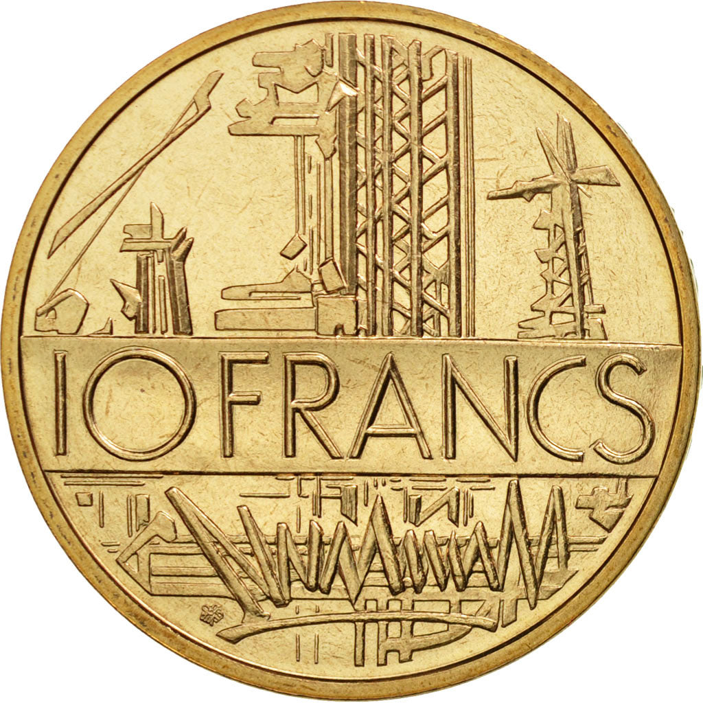 Coin, France, Mathieu, 10 Francs, 1976, Paris, MS(65-70), Nickel-brass, KM:940
