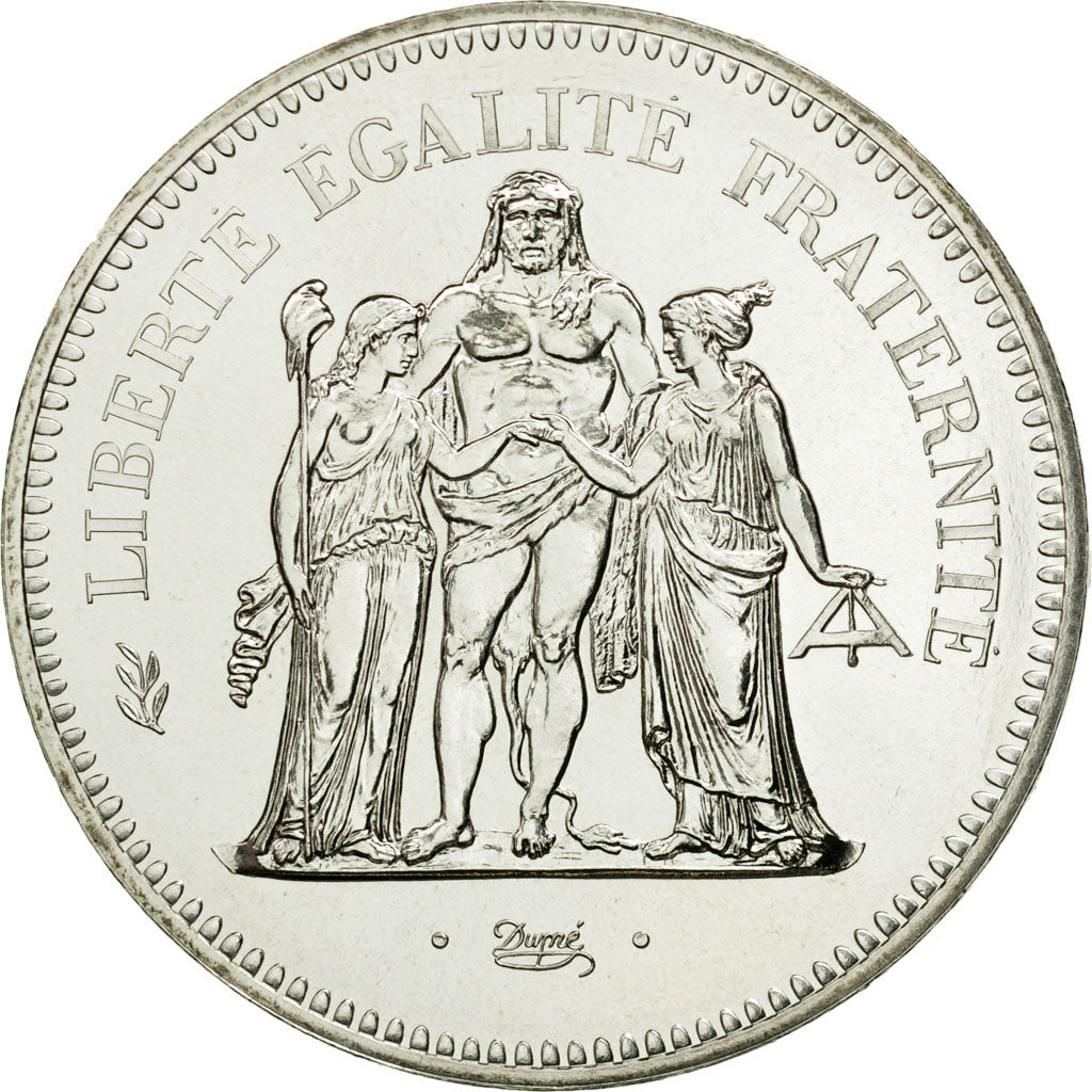 France, Hercule, 50 Francs, 1977, Paris, MS(65-70), Silver, KM:941.1