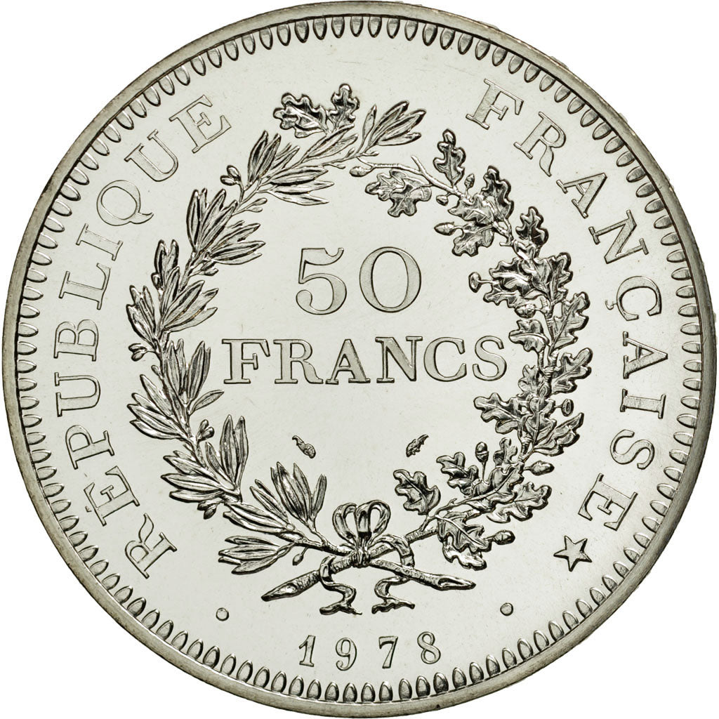 Monnaie, France, Hercule, 50 Francs, 1978, Paris, FDC, Argent, KM:941.1