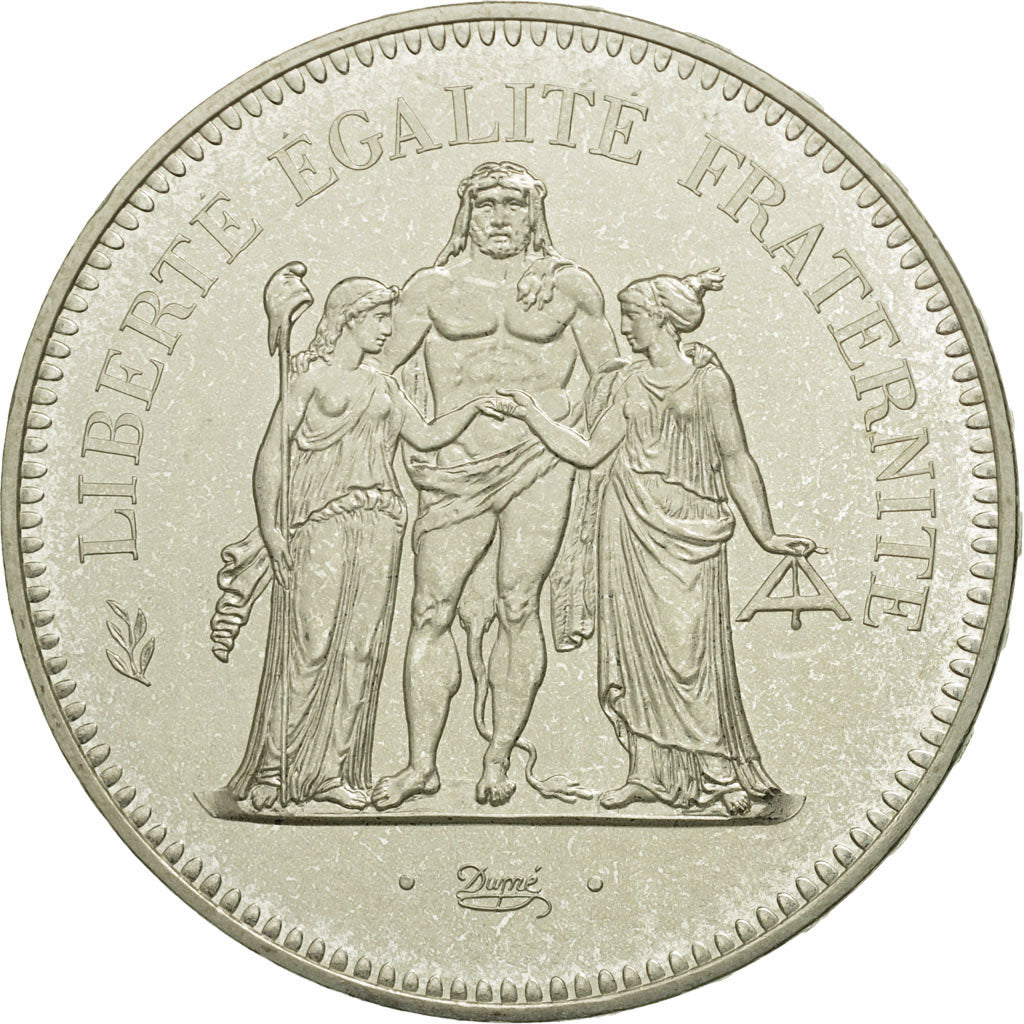 Coin, France, Hercule, 50 Francs, 1979, Paris, MS(65-70), Silver, KM:941.1