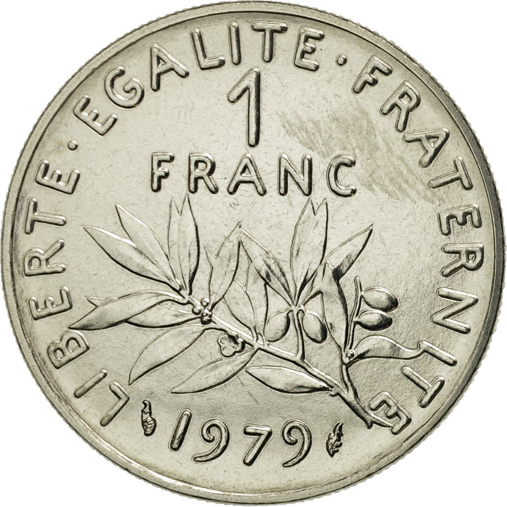 Coin, France, Semeuse, Franc, 1979, Paris, MS(65-70), Nickel, KM:925.1