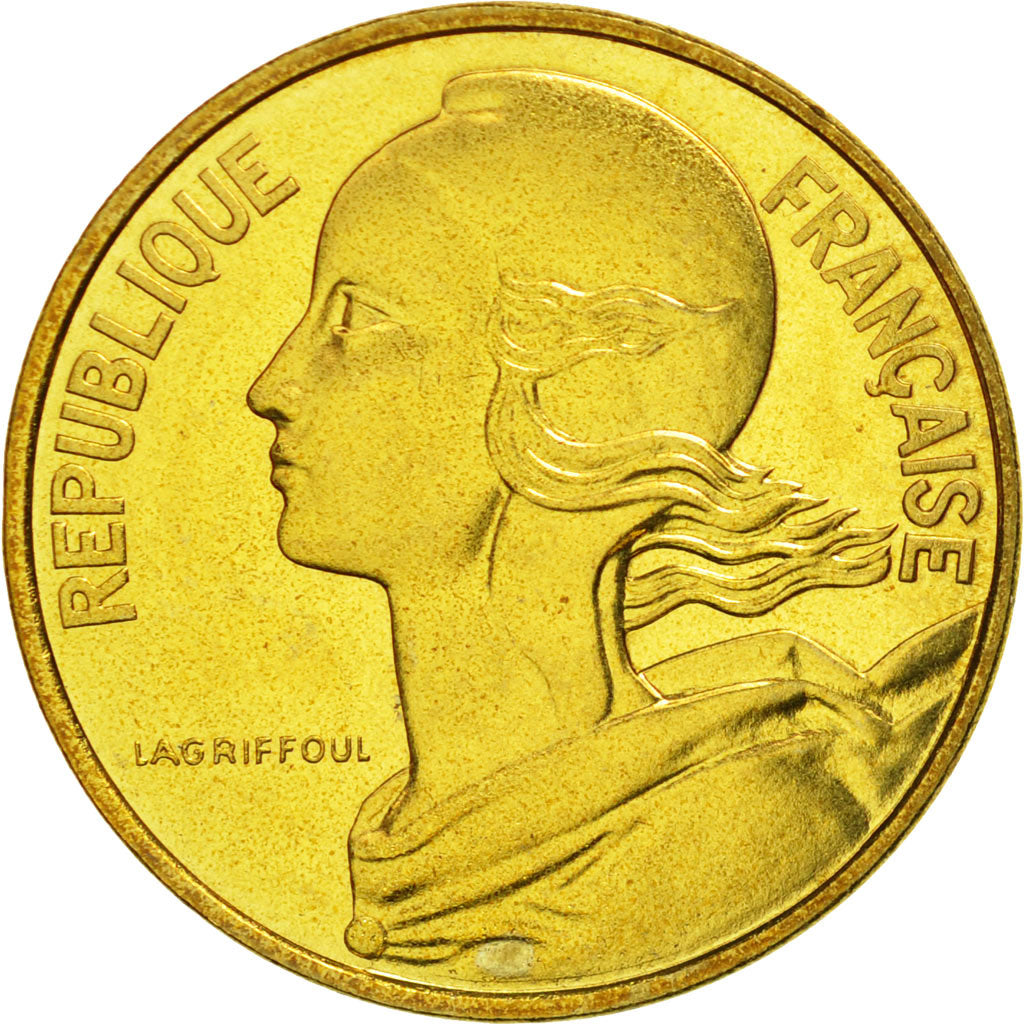 Moneta, Francia, Marianne, 10 Centimes, 1981, Paris, FDC, Alluminio-bronzo