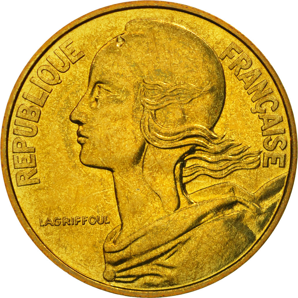 Moneda, Francia, Marianne, 20 Centimes, 1981, Paris, FDC, Aluminio - bronce