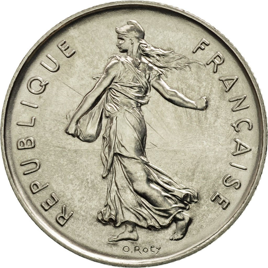 France, Semeuse, 5 Francs, 1981, Paris, MS(65-70), Nickel Clad Copper-Nickel