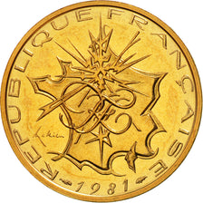 Coin, France, Mathieu, 10 Francs, 1981, Paris, MS(65-70), Nickel-brass, KM:940