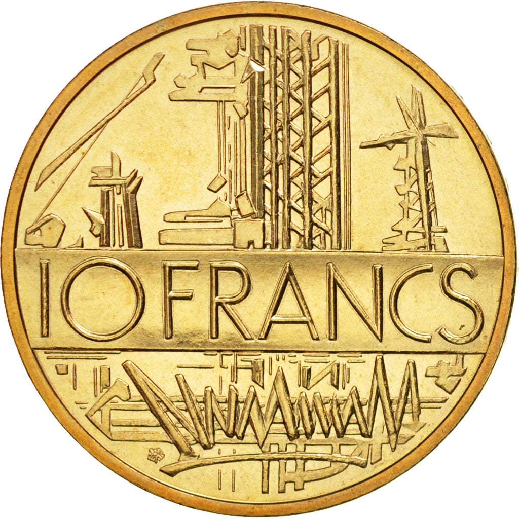 Coin, France, Mathieu, 10 Francs, 1981, Paris, MS(65-70), Nickel-brass, KM:940