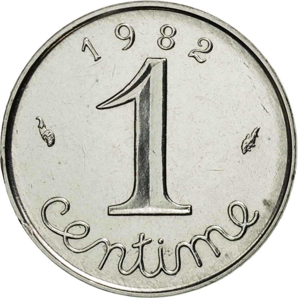 Munten, Frankrijk, Épi, Centime, 1982, Paris, FDC, Stainless Steel, KM:928
