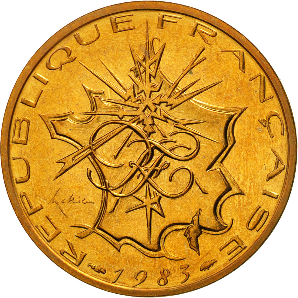 Coin, France, Mathieu, 10 Francs, 1983, Paris, MS(65-70), Nickel-brass, KM:940