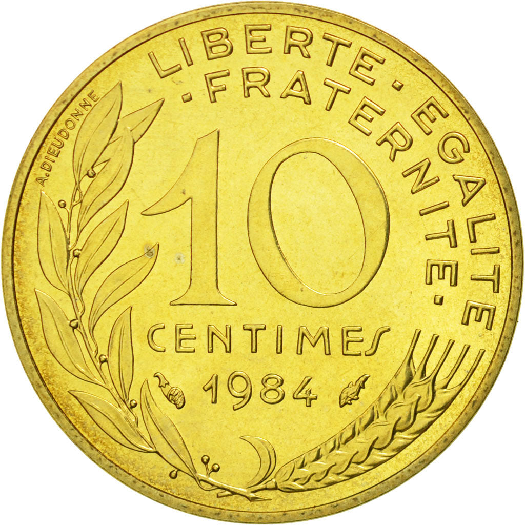 Monnaie, France, Marianne, 10 Centimes, 1984, Paris, FDC, Aluminum-Bronze