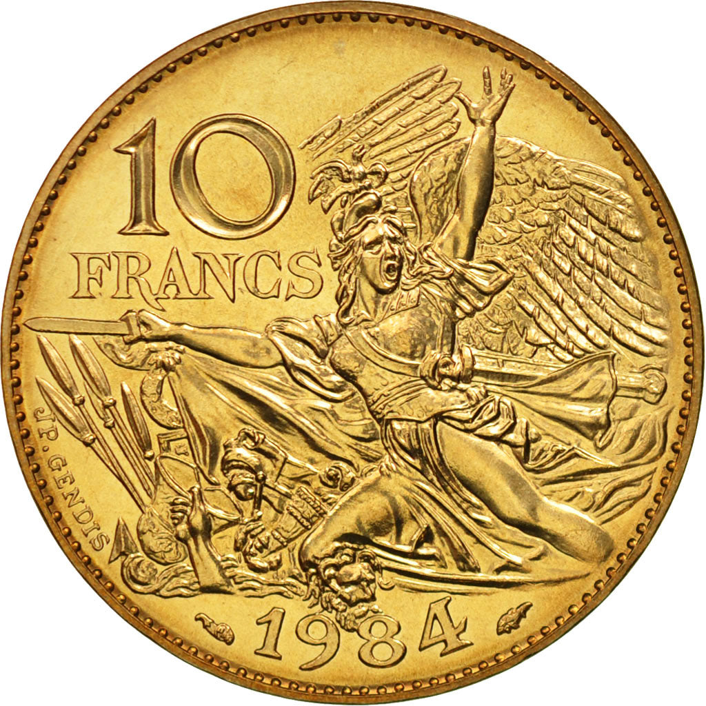 Coin, France, François Rude, 10 Francs, 1984, Paris, MS(65-70), Nickel-Bronze