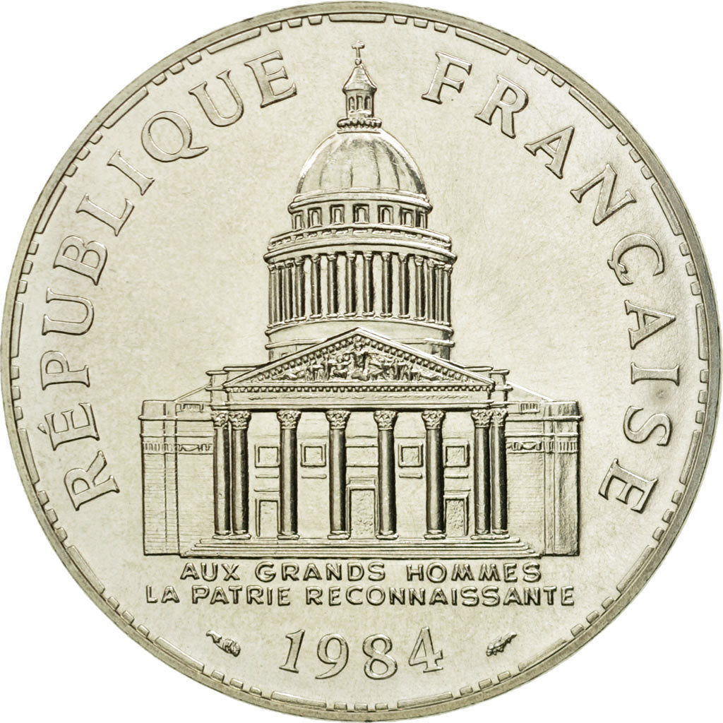 Coin, France, Panthéon, 100 Francs, 1984, Paris, MS(65-70), Silver, KM:951.1