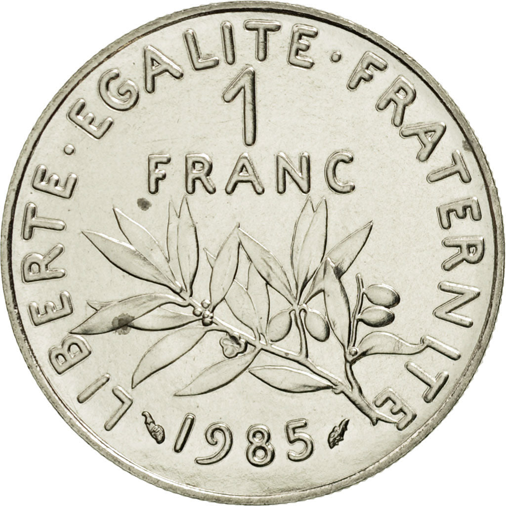 Coin, France, Semeuse, Franc, 1985, Paris, MS(65-70), Nickel, KM:925.1