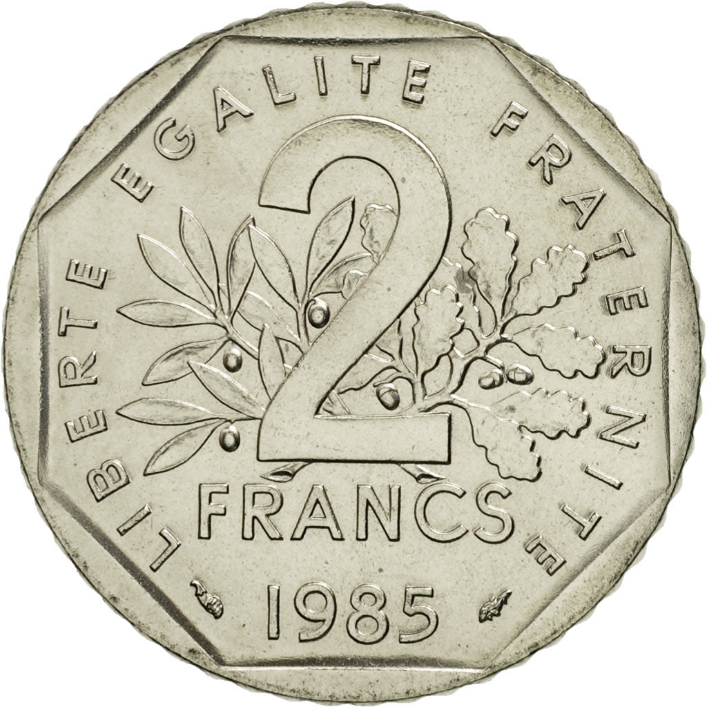 Coin, France, Semeuse, 2 Francs, 1985, Paris, MS(65-70), Nickel, KM:942.1
