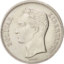 VENEZUELA, Bolivar, 1967, British Royal Mint, KM #42, MS(63), Nickel, 23, 4.98