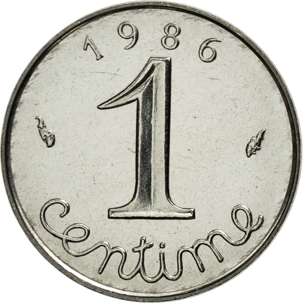 Munten, Frankrijk, Épi, Centime, 1986, Paris, FDC, Stainless Steel, KM:928