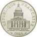 Moneda, Francia, Panthéon, 100 Francs, 1986, Paris, FDC, Plata, KM:951.1