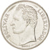 Münze, Venezuela, 5 Bolivares, 1990, UNZ, Nickel Clad Steel, KM:53a.2