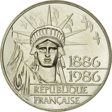 Munten, Frankrijk, Statue de la Liberté, 100 Francs, 1986, Paris, FDC, Zilver