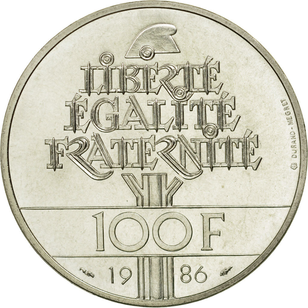 Münze, Frankreich, Statue de la Liberté, 100 Francs, 1986, Paris, STGL