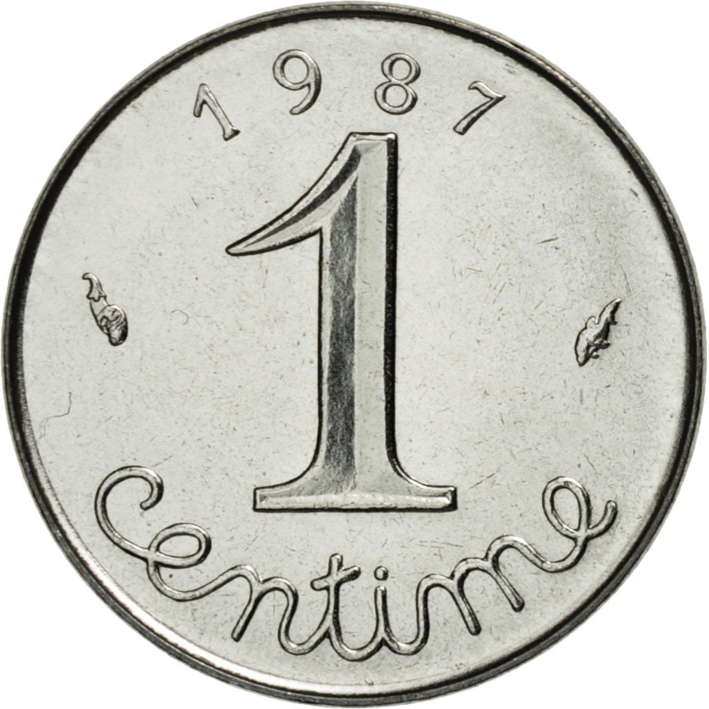 Münze, Frankreich, Épi, Centime, 1987, Paris, STGL, Stainless Steel, KM:928