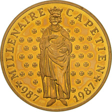 Coin, France, Hugues Capet, 10 Francs, 1987, Paris, MS(65-70), Silver, KM:961