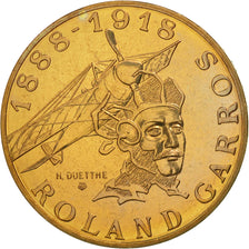Moneta, Francia, Roland Garros, 10 Francs, 1988, Paris, FDC, Alluminio-bronzo