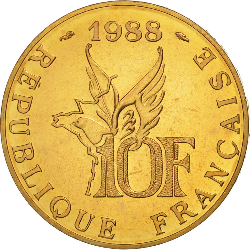 Münze, Frankreich, Roland Garros, 10 Francs, 1988, Paris, STGL
