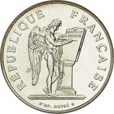 France, Droits de l'Homme, 100 Francs, 1989, Paris, MS(65-70), Silver, KM:970