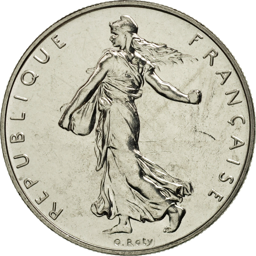 Coin, France, Semeuse, Franc, 1990, Paris, MS(65-70), Nickel, KM:925.1