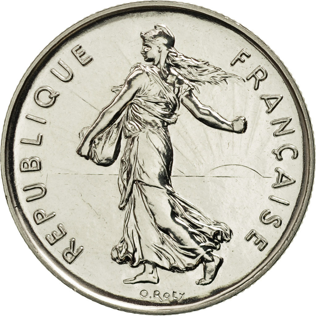 Coin, France, Semeuse, 5 Francs, 1990, Paris, MS(65-70), Nickel Clad