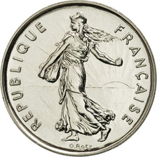 Coin, France, Semeuse, 5 Francs, 1990, Paris, MS(65-70), Nickel Clad