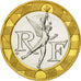 Frankreich, Génie, 10 Francs, 1990, Paris, STGL, Bi-Metallic, KM:964.1