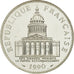 Moneta, Francja, Panthéon, 100 Francs, 1990, Paris, MS(65-70), Srebro