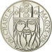 Munten, Frankrijk, Charlemagne, 100 Francs, 1990, Paris, FDC, Zilver, KM:982
