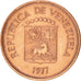 VENEZUELA, 5 Centimos, 1977, KM #49, AU(55-58), Copper Clad Steel, 2.01