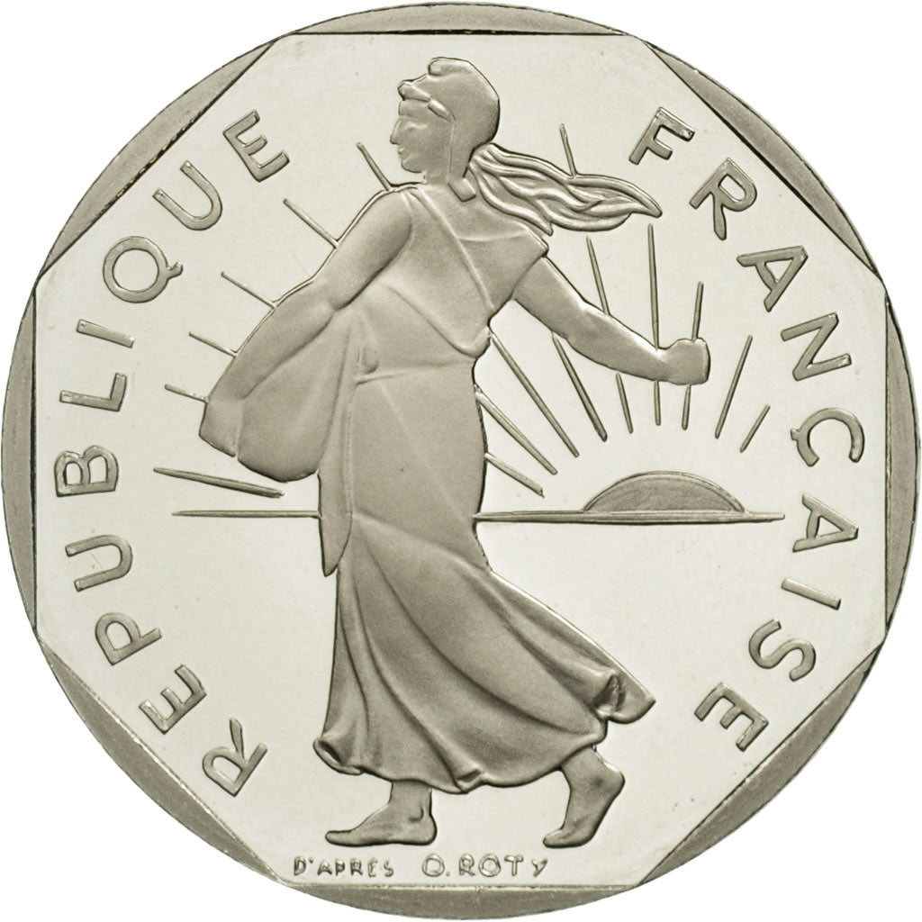Coin, France, Semeuse, 2 Francs, 1991, Paris, MS(65-70), Nickel, KM:942.2