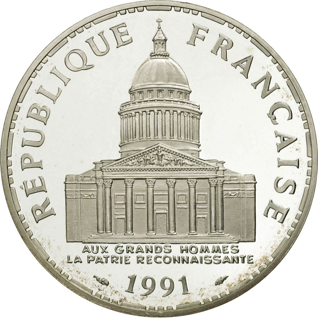 Monnaie, France, Panthéon, 100 Francs, 1991, Paris, FDC, Argent, KM:951.1