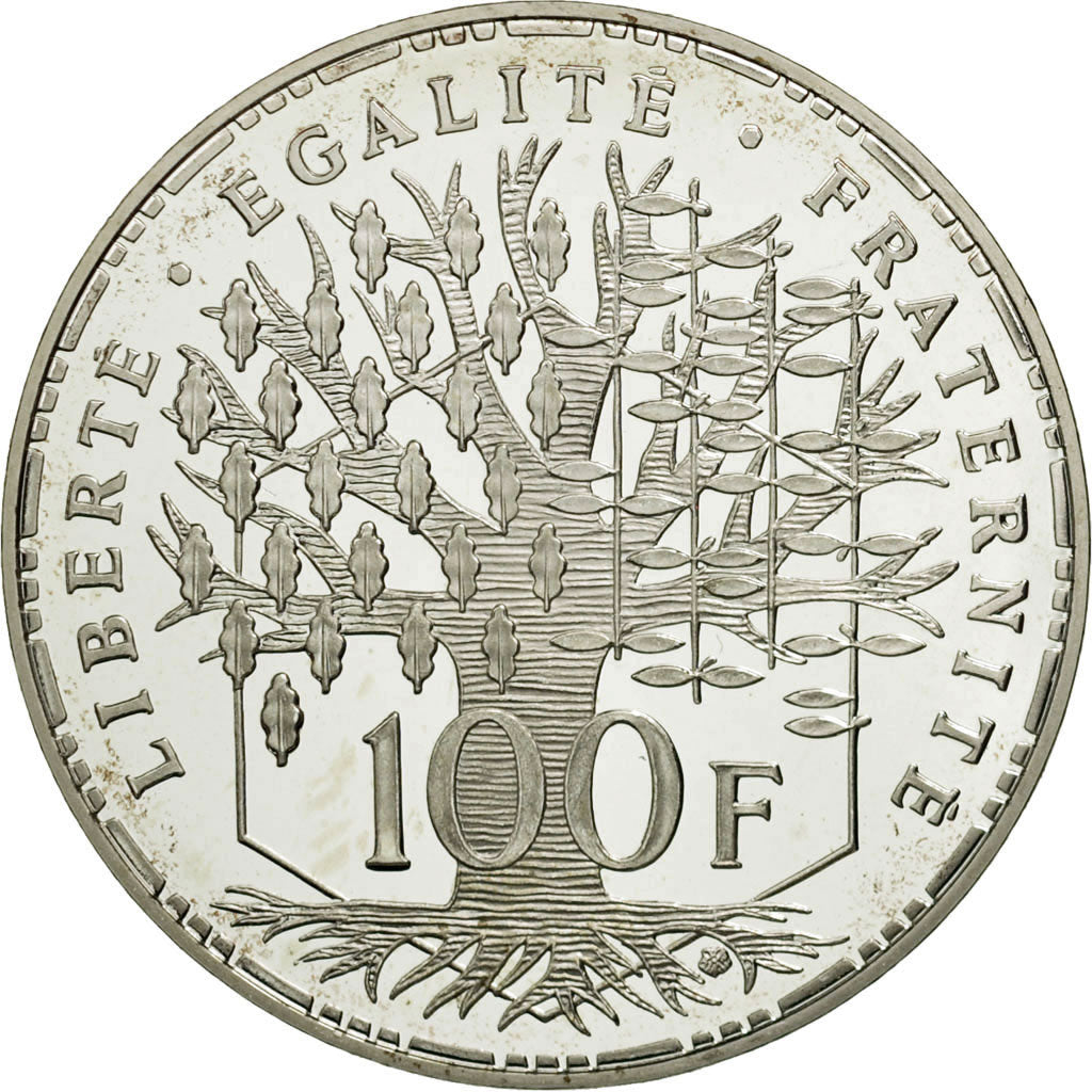 Monnaie, France, Panthéon, 100 Francs, 1991, Paris, FDC, Argent, KM:951.1